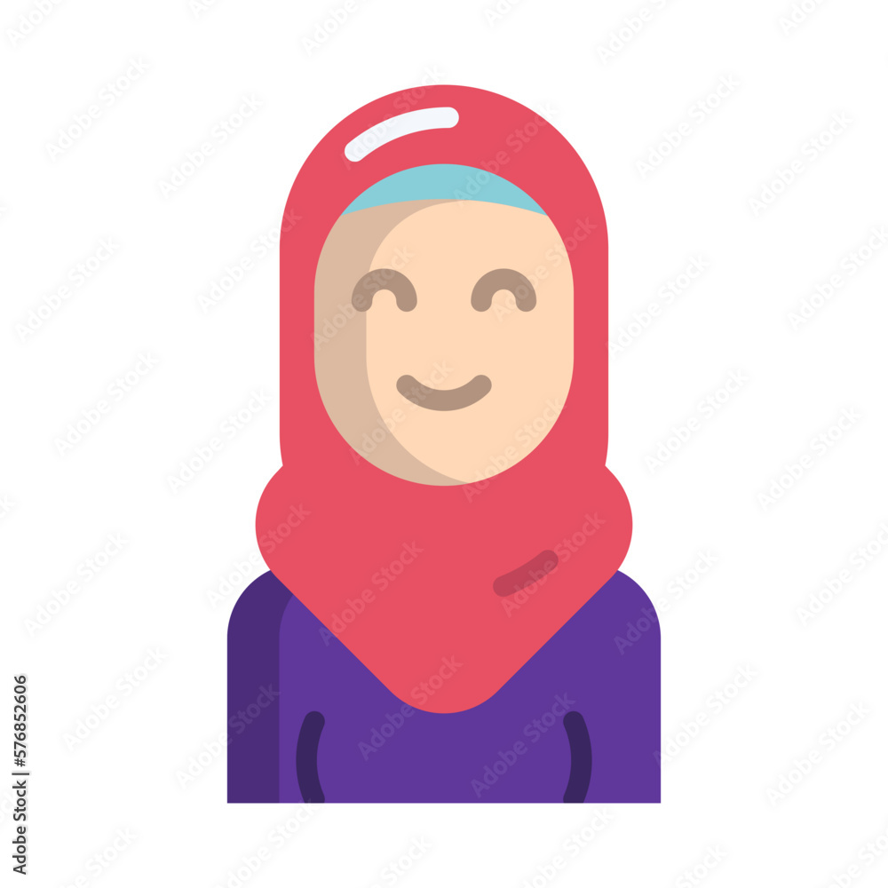 Muslim girl avatar icon