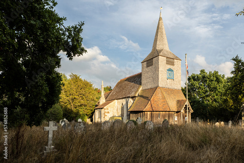High Halden, Kent, united kingdom, 21, August, 2022, high halden 13th centuary village church, english rural church photo