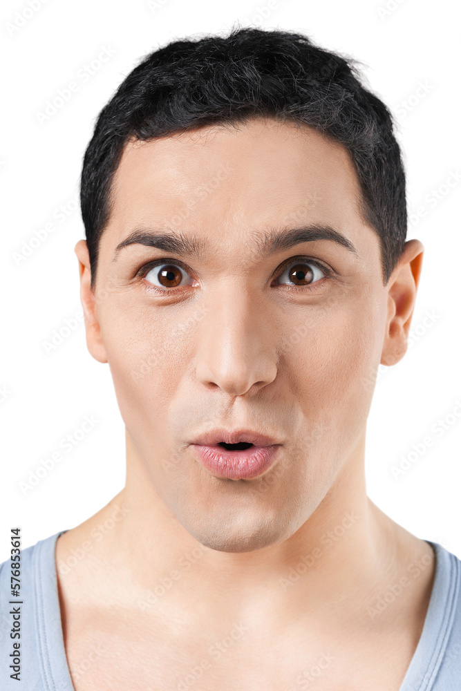 Obraz premium adult male short air and beard montage of 16 expressions