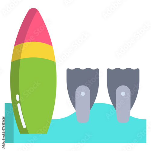surfing gear icon