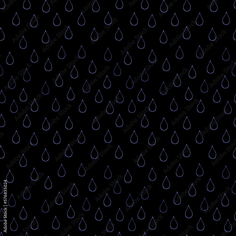 Cartoon water seamless rain drops pattern for wrapping paper and kids clothes print and fabrics and linens