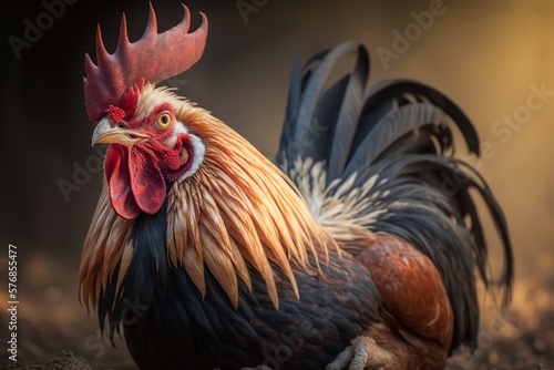 image, a beautiful rooster, generative ai