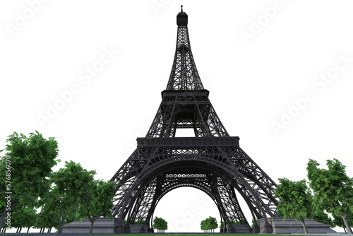 eiffel tower city 3D