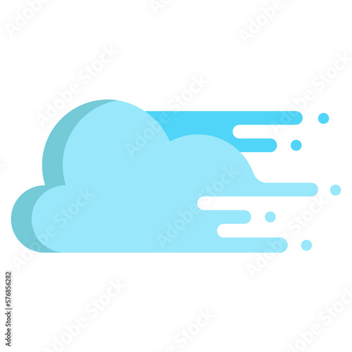 Moving cloud icon