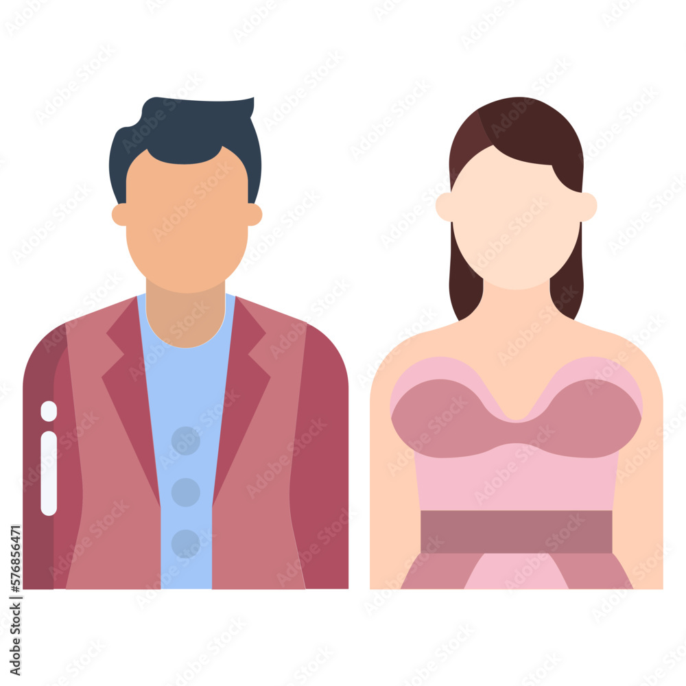 Fototapeta premium Couple icon