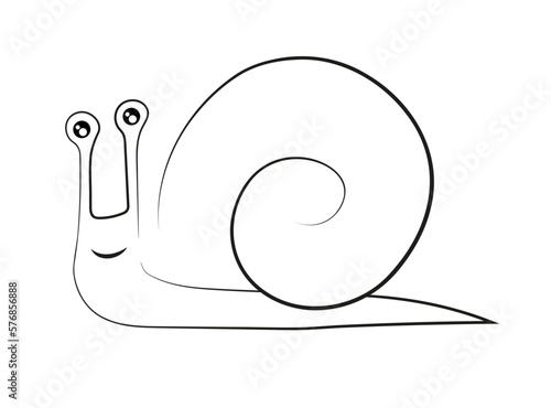 Ślimak ilustracja rysunek