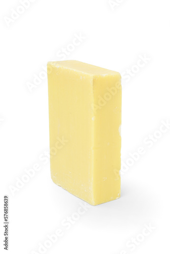 Natural soap on white background