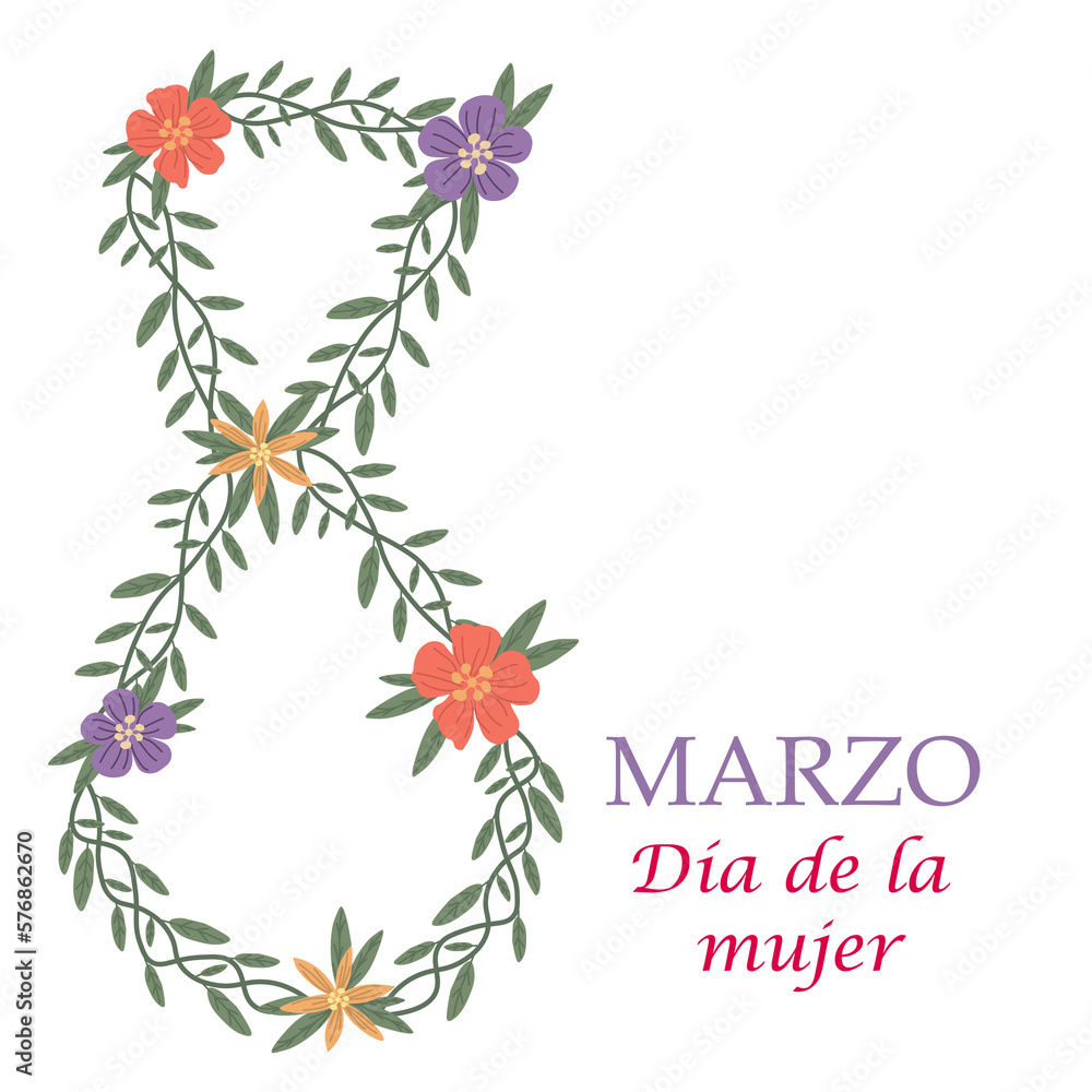 Obraz premium DÍA DE LA MUJER - 8 DE MARZO