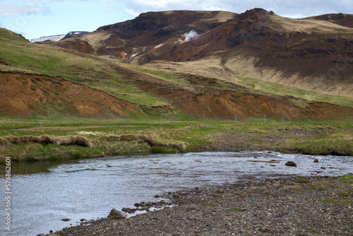 Iceland landscape -Reykjadalur