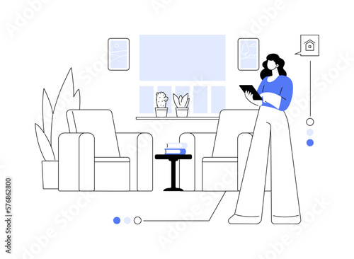 Home staging abstract concept vector illustration.
