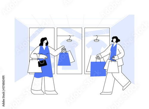 Anchor store abstract concept vector illustration.