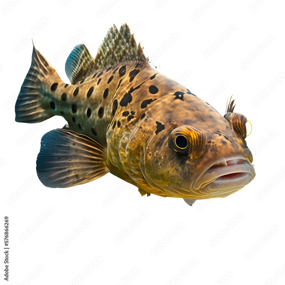 Obraz premium fish species, fishes, brazilian fishes, fishing, river, lake. AI images 