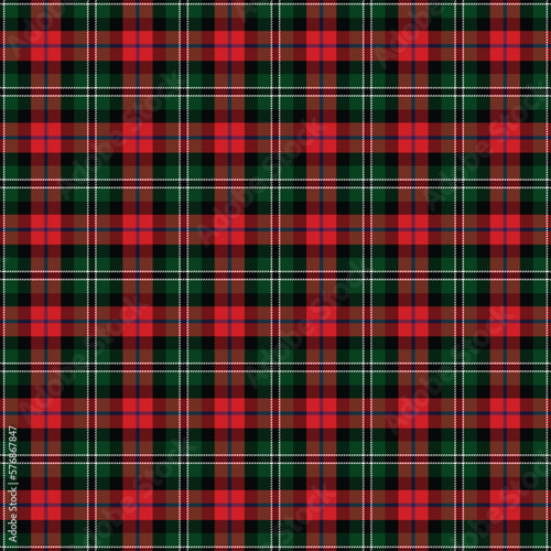 Christmas Holiday Tartan Seamless Pattern - Repeating pattern design of tartan in a festive plaid theme
