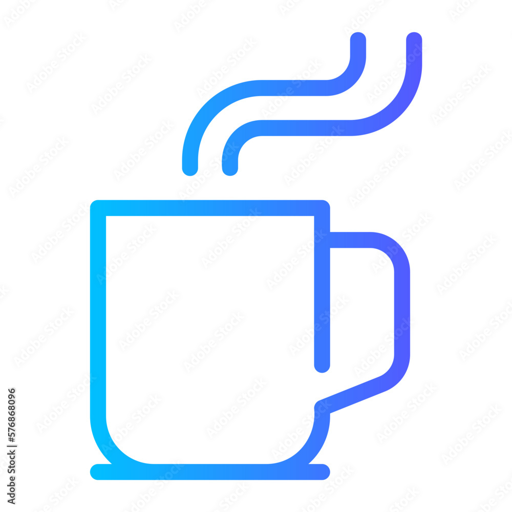 hot drink gradient icon hot drink gradient icon