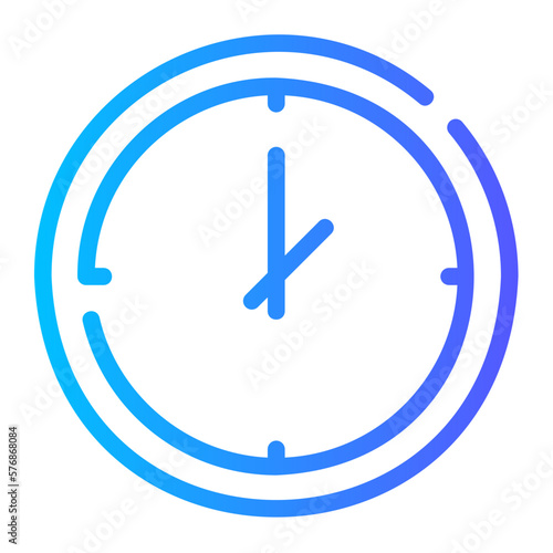 clock gradient icon