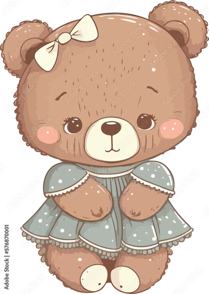 girl with teddy bear girl with teddy bear