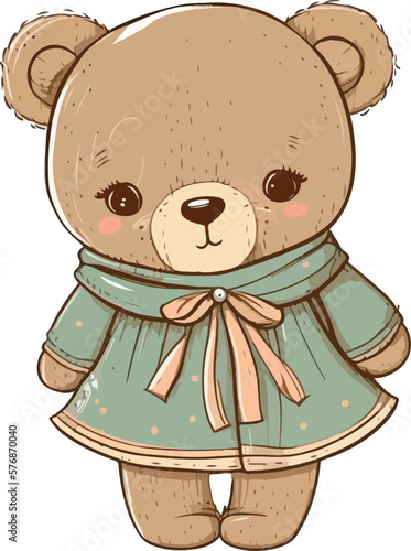 teddy bear with flower