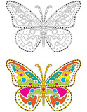 Mandala Colorful Butterfly Transparent