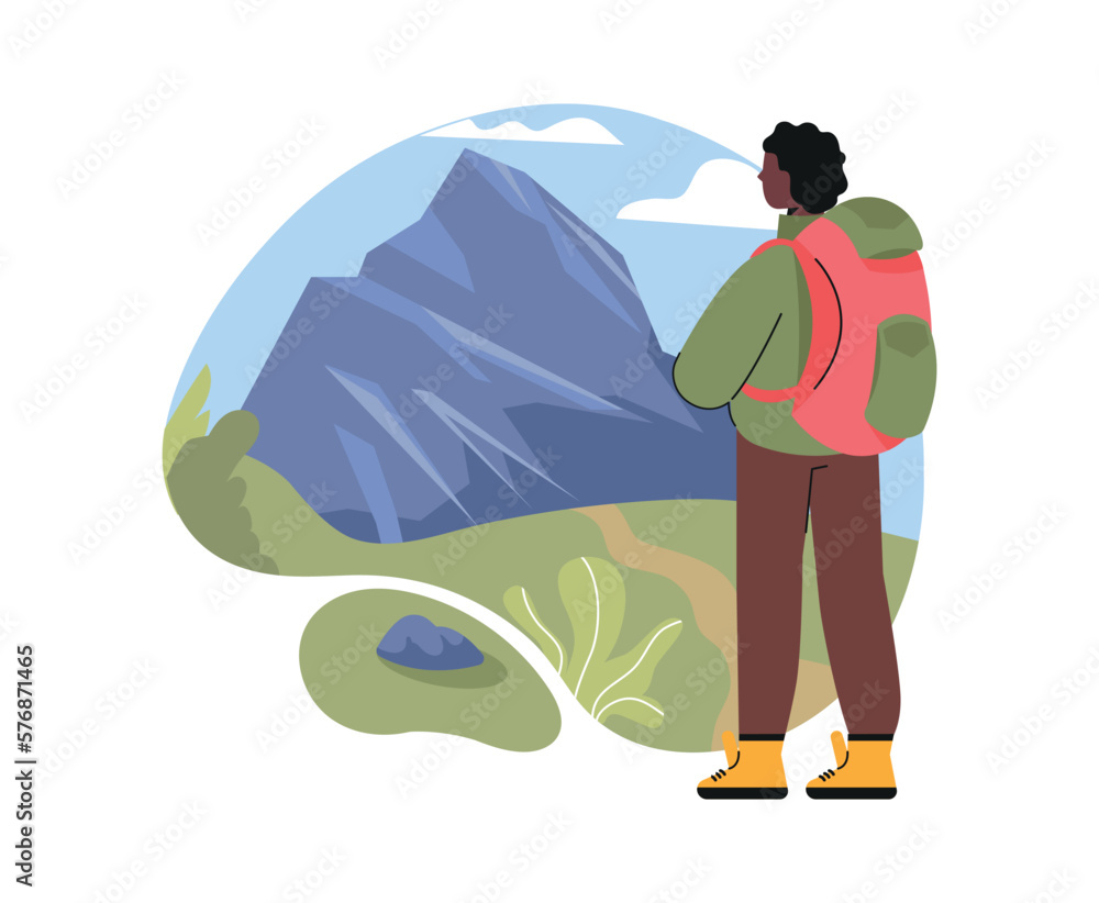 Hiking travel or camping trip Hiking travel or camping trip
