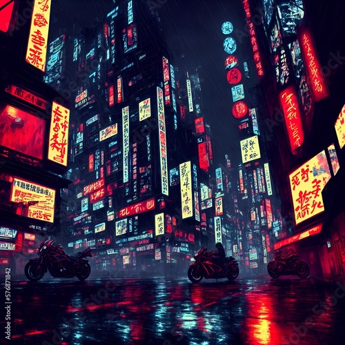Cyberpunk scenery