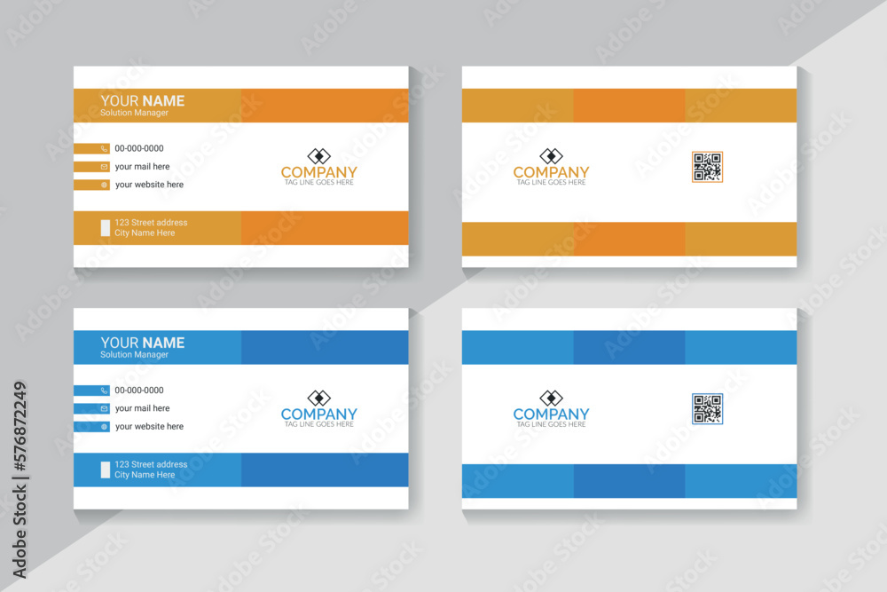 Professional Elegant Modern Business Card Design Template Professional Elegant Modern Business Card Design Template