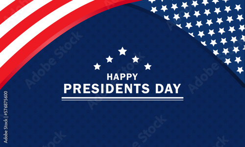 Presidents Day Background Design. Poster Design Vector Illustration, Greeting Card, Banner.