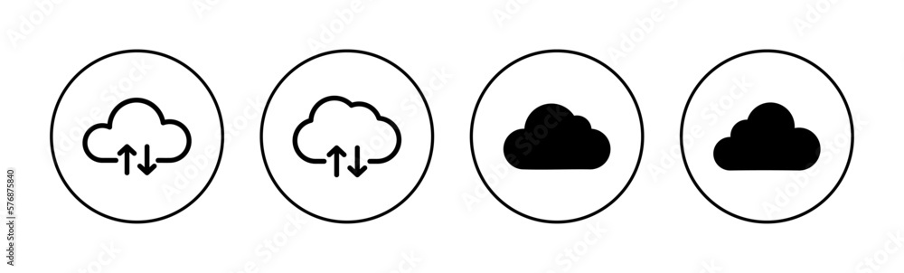 Cloud icon vector for web and mobile app. cloud sign and symbol Cloud icon vector for web and mobile app. cloud sign and symbol