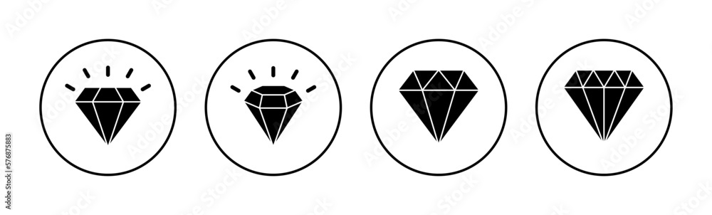 Diamond icon vector for web and mobile app. diamond gems sign and symbol Diamond icon vector for web and mobile app. diamond gems sign and symbol
