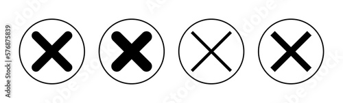 Close icon vector for web and mobile app. Delete sign and symbol. cross sign