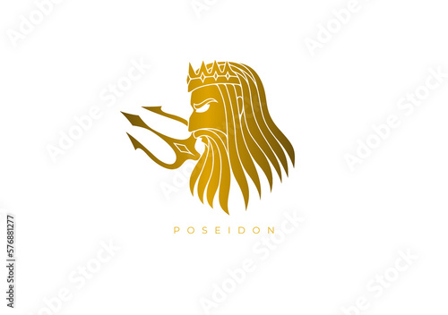 GOD OF SEA, POSEIDON LOGO