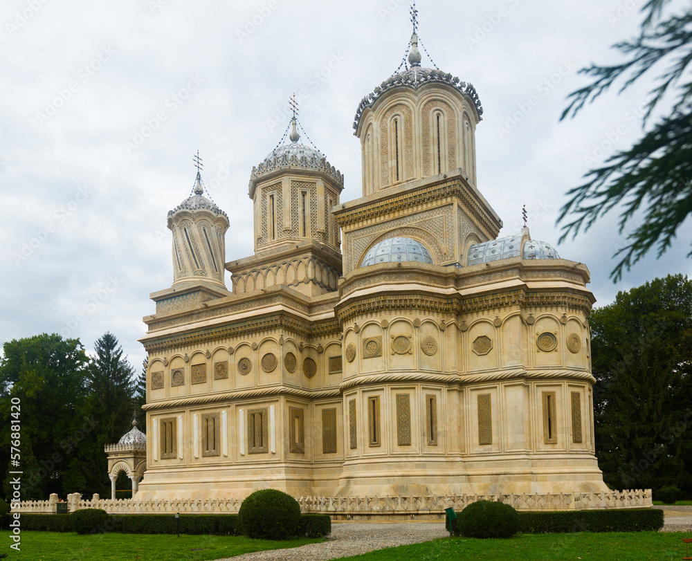 Cathedral in romanian city is religion landmark of Romania.