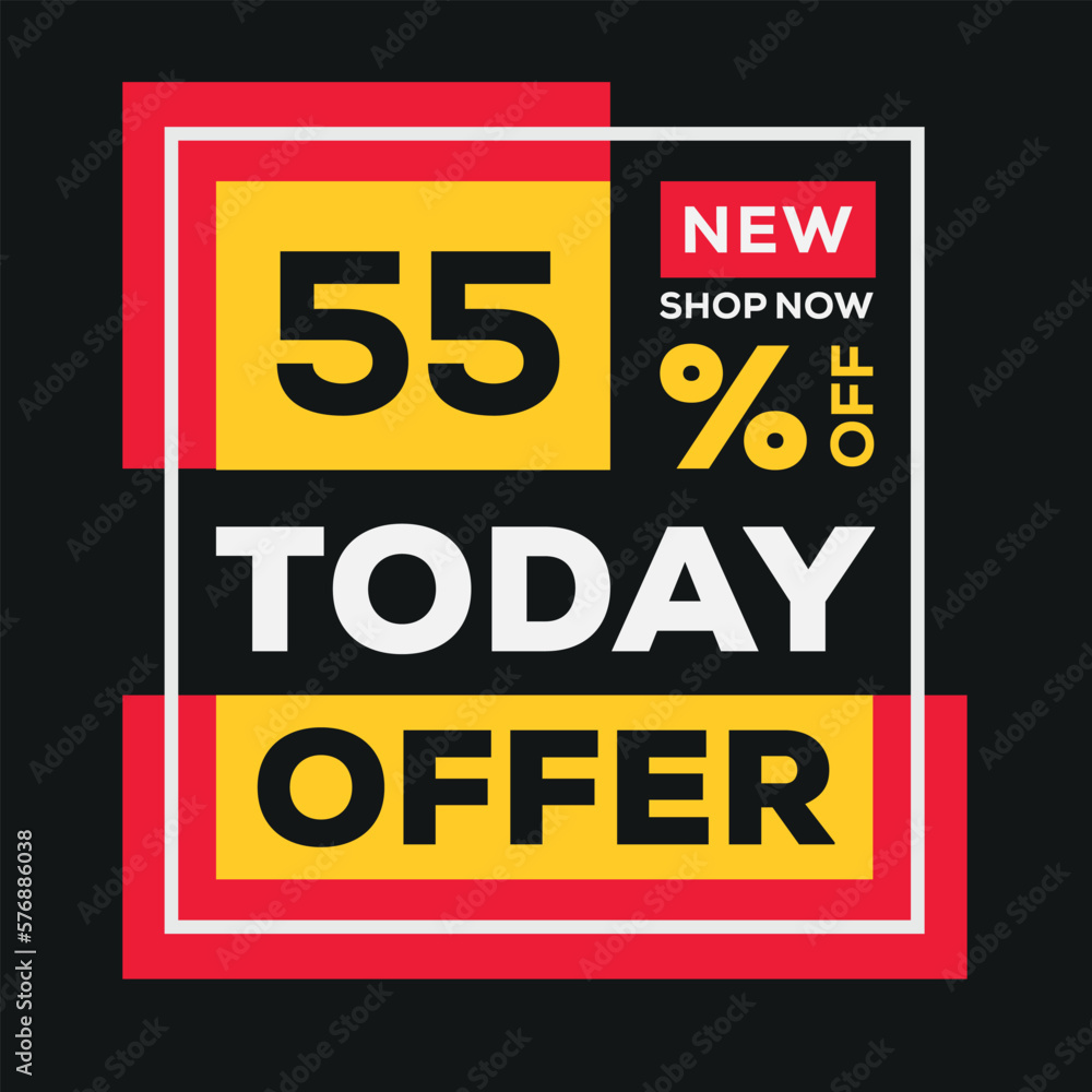 55% OFF Sale Discount, Today offer, Shop Now.