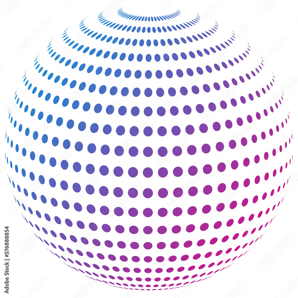 sphere with halftone effect, sphere made with small other spheres colorful with gradient color transition, artwork with transparent background sphere with halftone effect, sphere made with small other spheres colorful with gradient color transition, artwork with transparent background