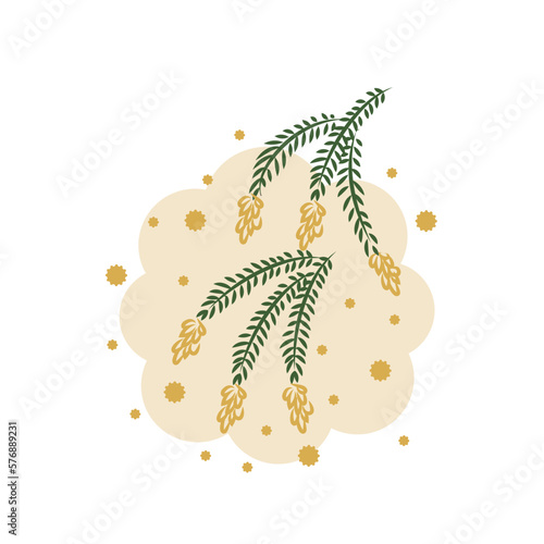 スギ花粉のイラスト6