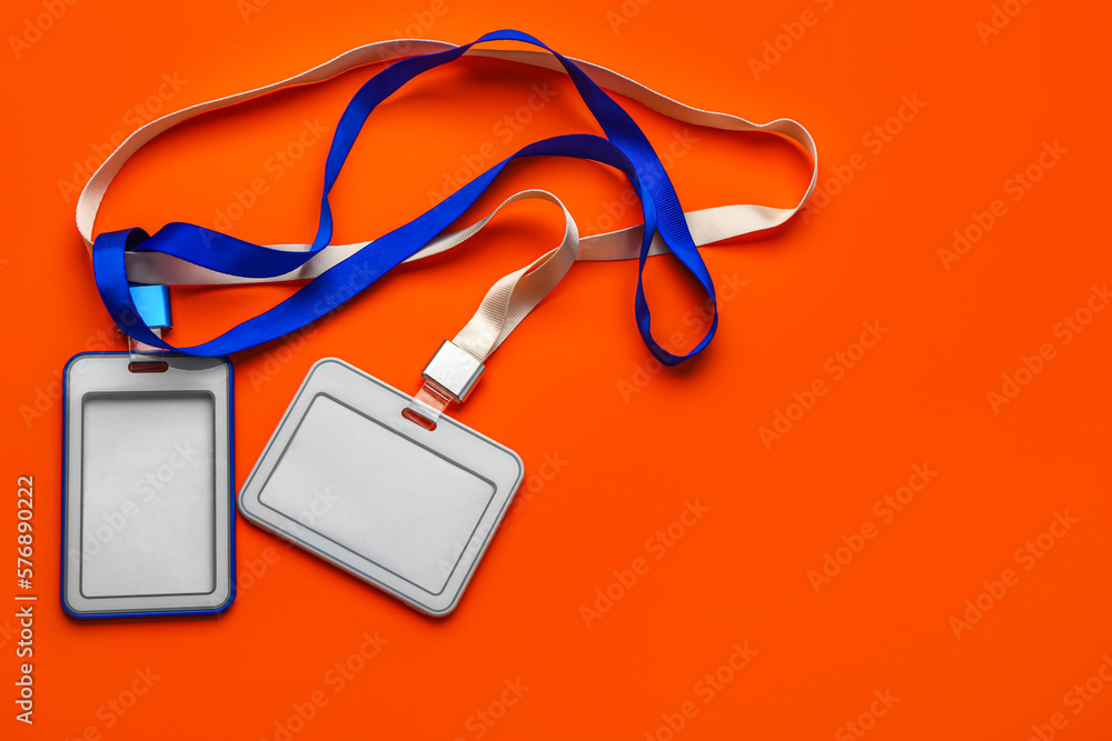 Blank badges on color background Blank badges on color background