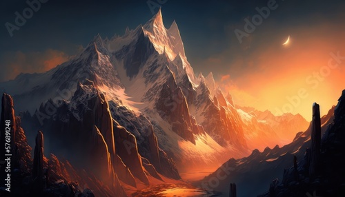 Towering Mountains 