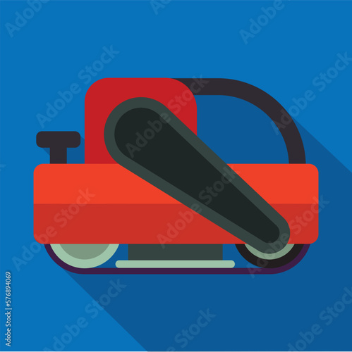 Flat Vector Icon of a Handheld Electric Sander Tool for DIY Woodworking and Home Improvement Projects