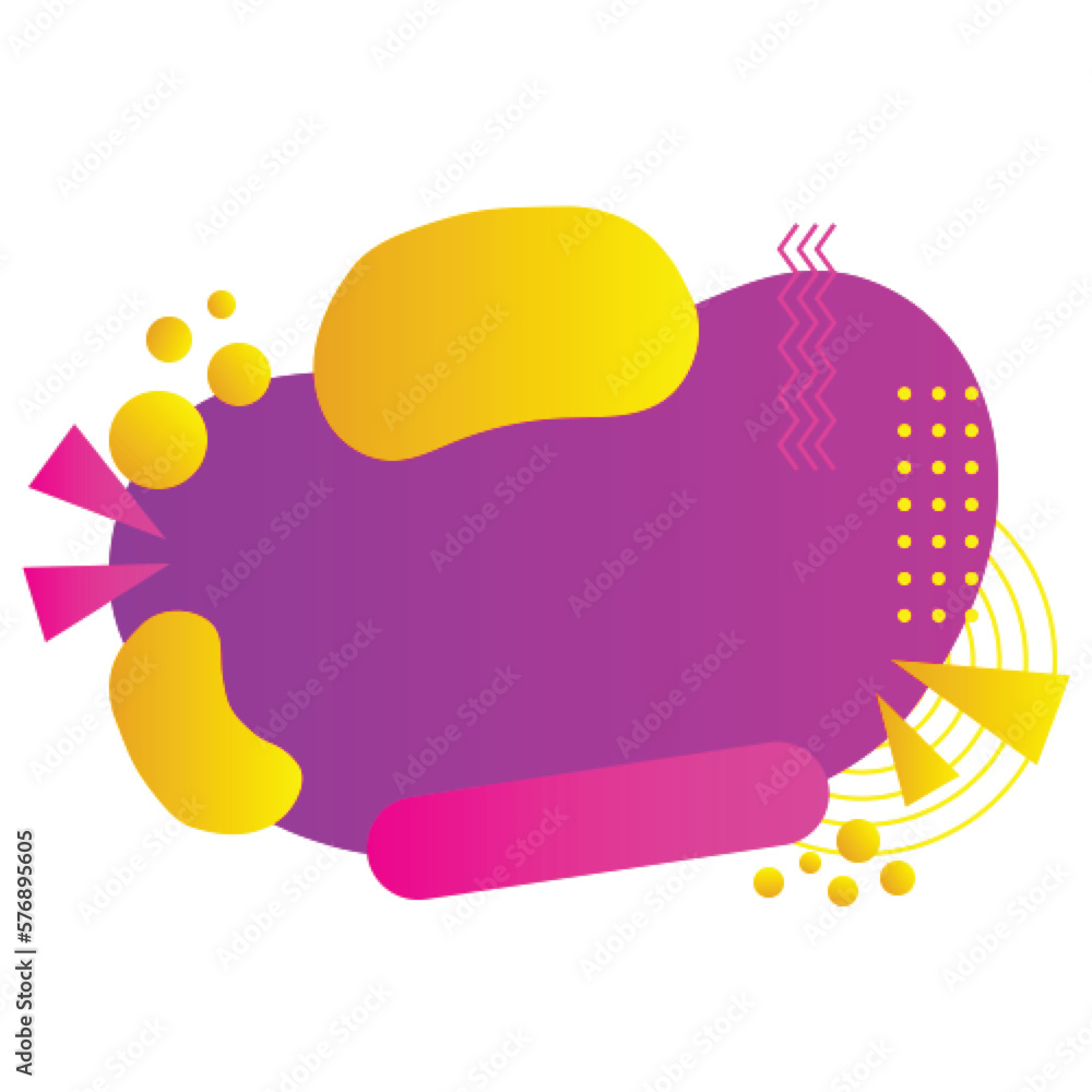 Blob abstract shape organic banner design element. Vector fluid round shape liquid amoeba Blob abstract shape organic banner design element. Vector fluid round shape liquid amoeba