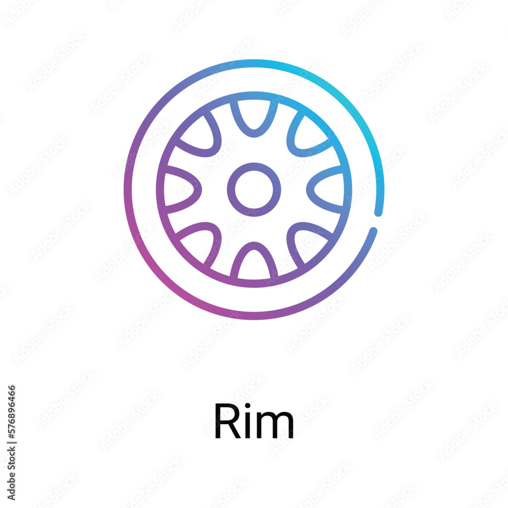 Rim icons design stock illustration. Rim icons design stock illustration.