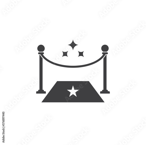 illustration of boundary event,red carpet line.