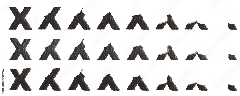 Naklejka premium Milk Chocolate with Almonds and Vanilla Ice Cream Bars X-shaped, 3D rendering