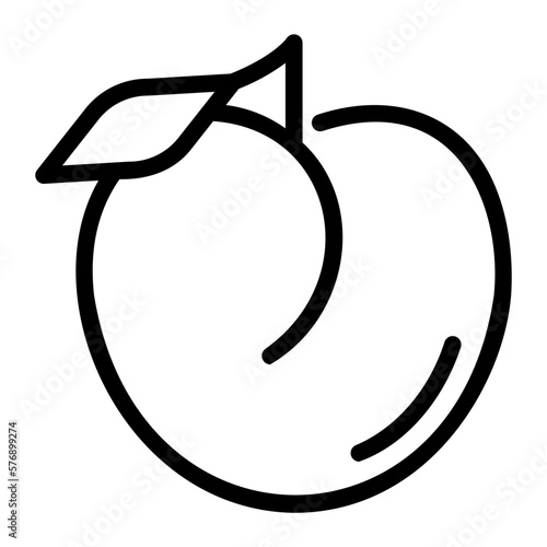 peach line icon