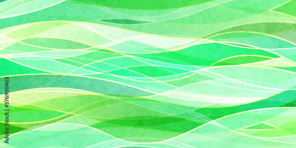 Fototapeta premium 新緑 和柄 和紙 背景