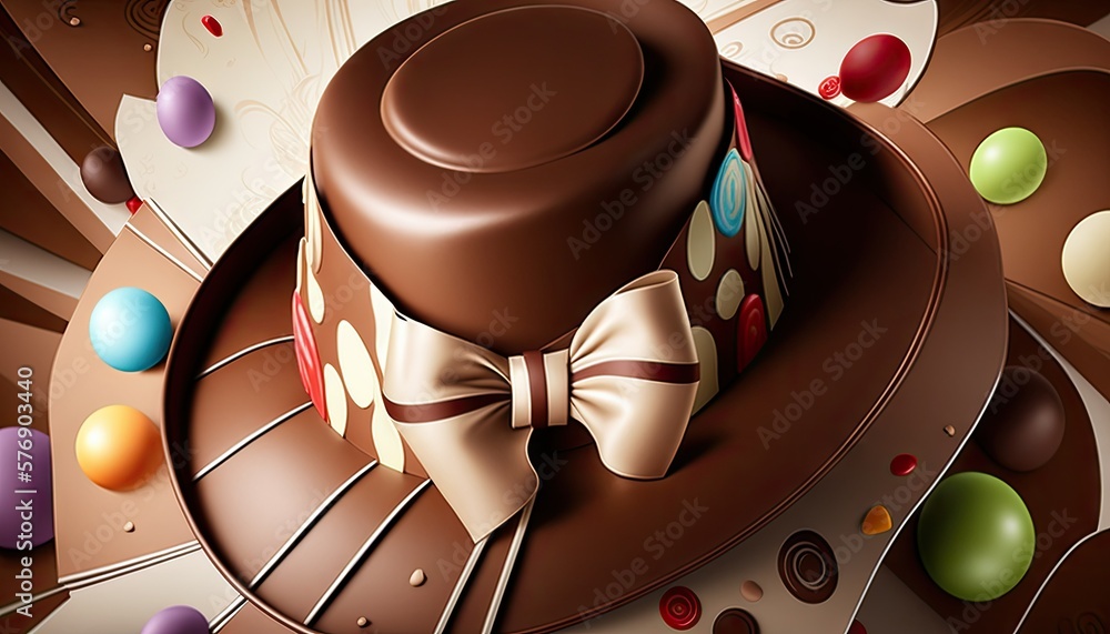 Colorful Artistic Design Easter Bonnet Wallpaper Featuring Beautiful