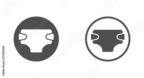 Diaper vector icons