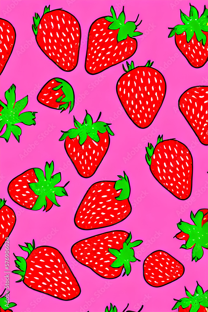 seamless pattern with strawberries seamless pattern with strawberries