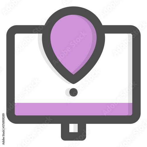 onlline map icon photo