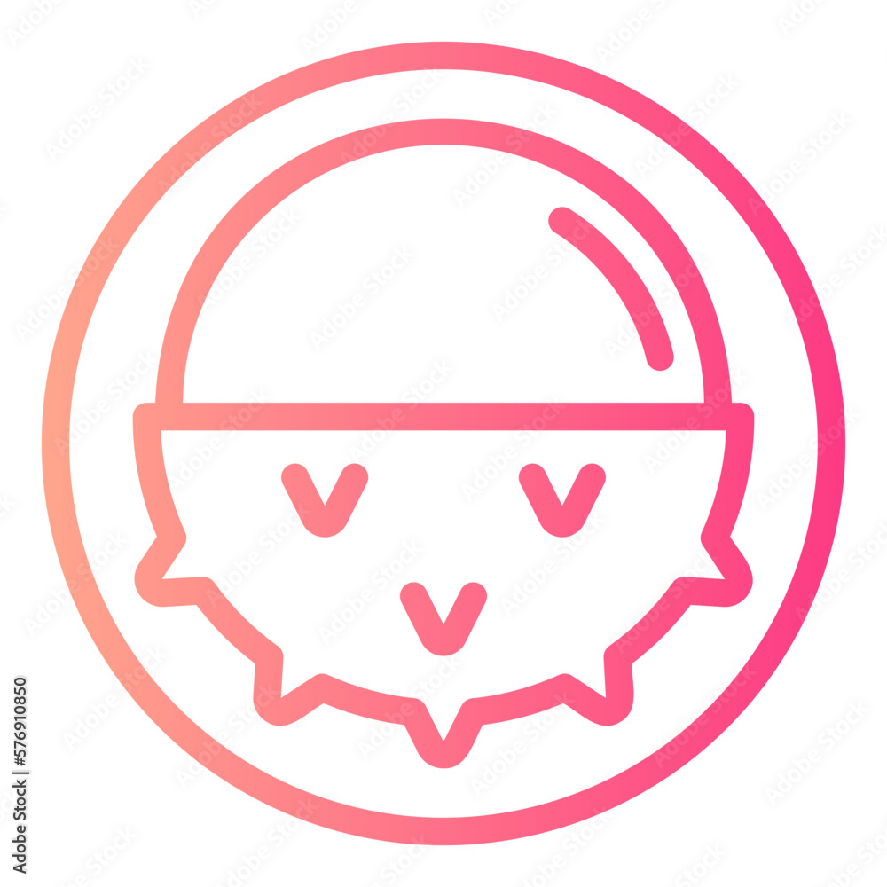 Lychee gradient icon Lychee gradient icon