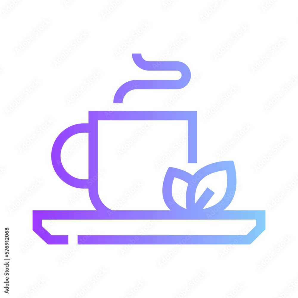 tea gradient icon