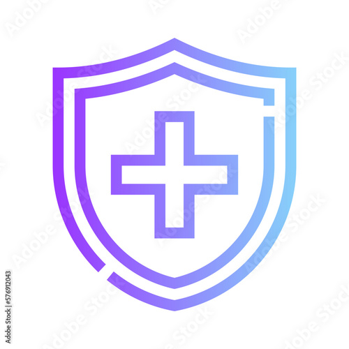medical insurance gradient icon